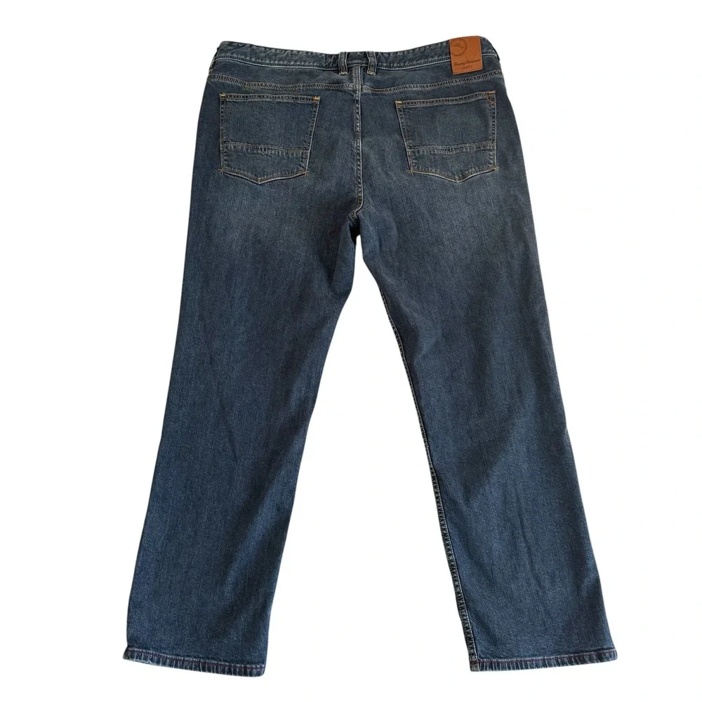 Tommy Bahama 40x29 Dark Wash Tencel Blend Straight Leg Men's Jeans